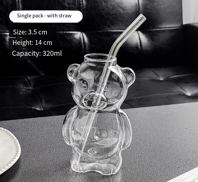 Bear cup coffee cup cartoon glass cup