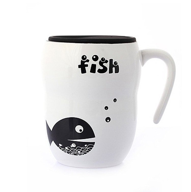 Creative Couple Fish Ceramic Mug