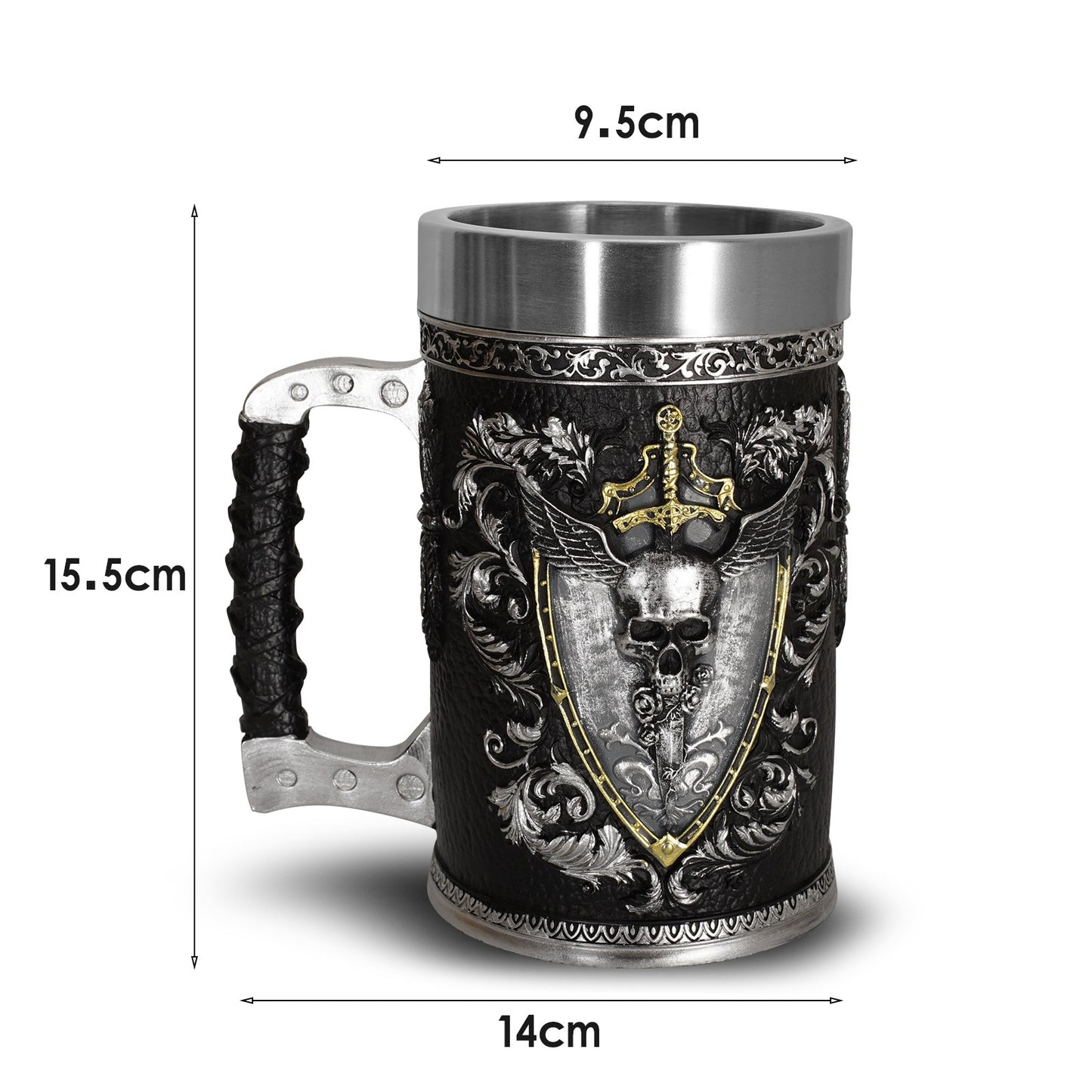 Pirate Beer Cup Large Water Cup Stainless Steel Cup