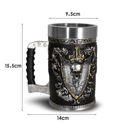 Pirate Beer Cup Large Water Cup Stainless Steel Cup