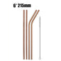 4/8Pcs Reusable Drinking Straw High Quality 304 Stainless Steel Metal Straw with Cleaner Brush For Mugs 20/30oz