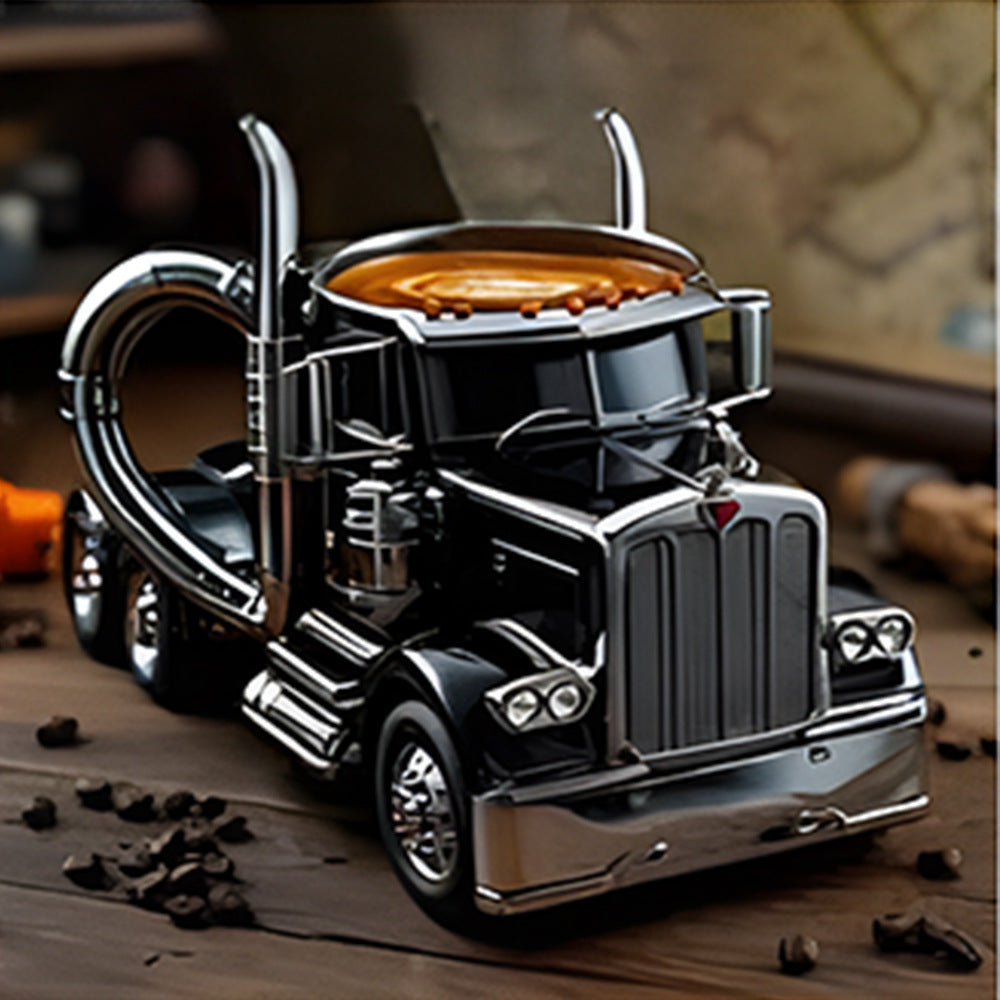 Semi Truck Coffee Mugs Handmade Home Semi Truck Coffee Cup Mugs