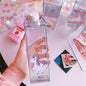 Unique Mini Cute Water bottles Milk Box Shape Transparent Plastic Cartoon pink panther Drink Bottle Coffee Beer Drinkware