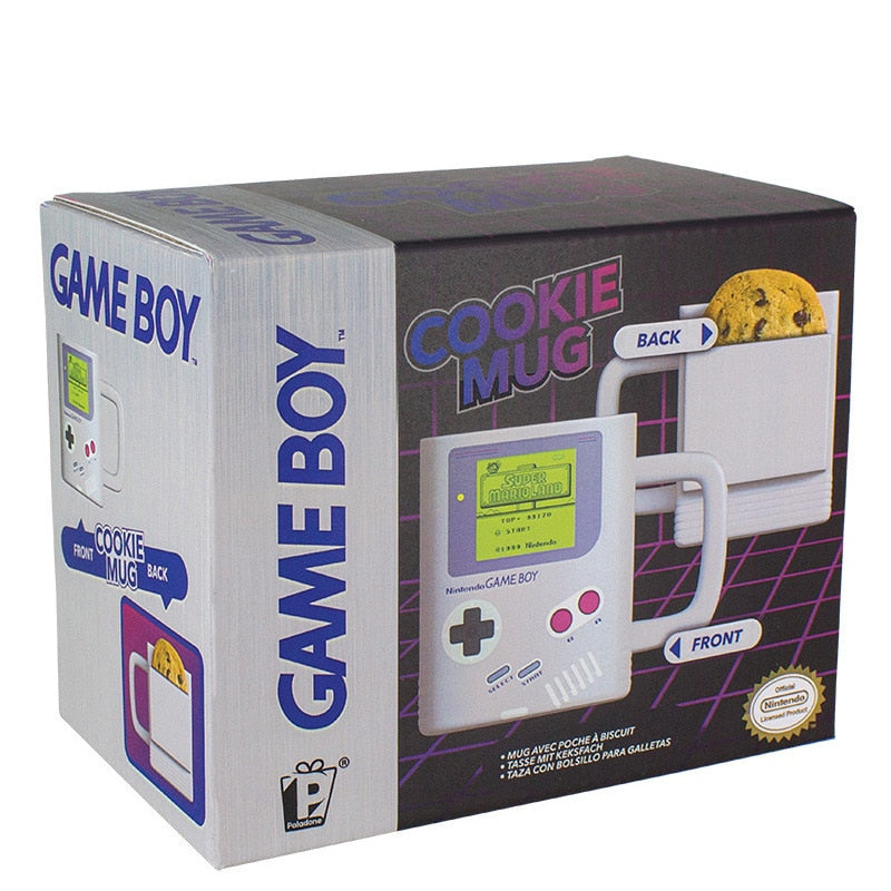 Game boy ceramic biscuit coffee mugs cookies biscuit cups and mugs creative mark drinkware