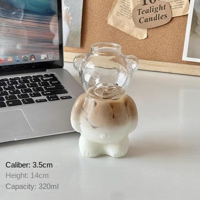 Bear cup coffee cup cartoon glass cup