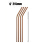 4/8Pcs Reusable Drinking Straw High Quality 304 Stainless Steel Metal Straw with Cleaner Brush For Mugs 20/30oz