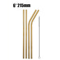 4/8Pcs Reusable Drinking Straw High Quality 304 Stainless Steel Metal Straw with Cleaner Brush For Mugs 20/30oz