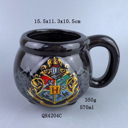 Harry Potter Tripod Pot Mug Glasses Cup Anime Peripheral Mug Moulding Cup Creative Cartoon Cup Harry Potter Ceramic Cup