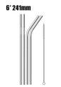 4/8Pcs Reusable Drinking Straw High Quality 304 Stainless Steel Metal Straw with Cleaner Brush For Mugs 20/30oz