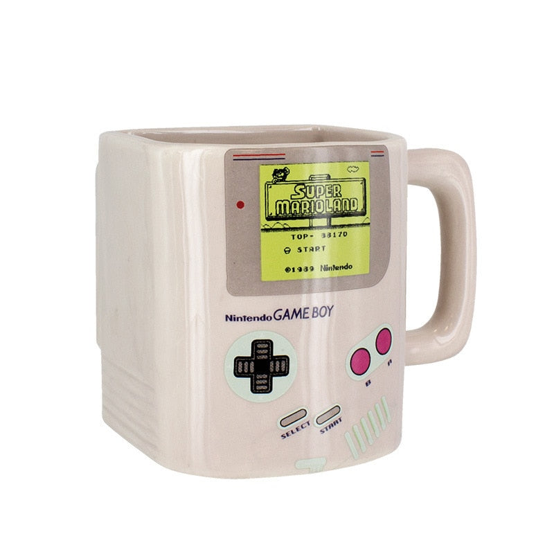 Game boy ceramic biscuit coffee mugs cookies biscuit cups and mugs creative mark drinkware