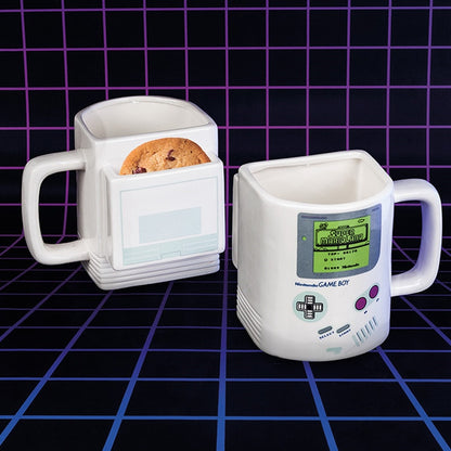 Game boy ceramic biscuit coffee mugs cookies biscuit cups and mugs creative mark drinkware