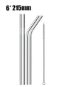 4/8Pcs Reusable Drinking Straw High Quality 304 Stainless Steel Metal Straw with Cleaner Brush For Mugs 20/30oz