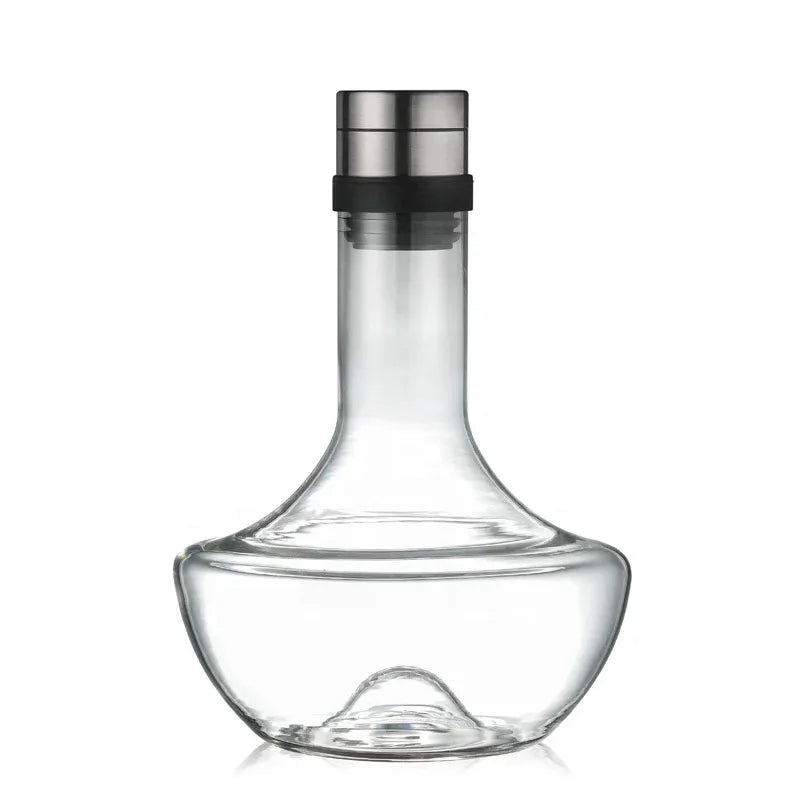Wine Decanter Built-in Aerator Pourer Carafe Red Wine Decanter 100% Lead-free Crystal Glass Wine Hand-held Aerator