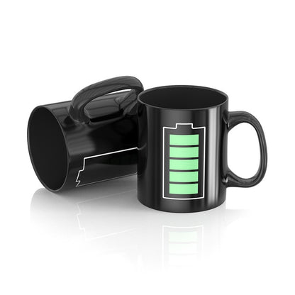 temperature sensitive color changing ceramic cups with patterned milk coffee ceramic color changing mugs