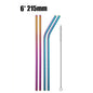 4/8Pcs Reusable Drinking Straw High Quality 304 Stainless Steel Metal Straw with Cleaner Brush For Mugs 20/30oz