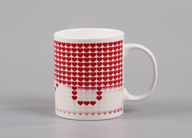 I love You Magic Mugs Temperature Changing Cup Color Changing Chameleon Mugs Heat Sensitive Cup Coffee Tea Milk Mug