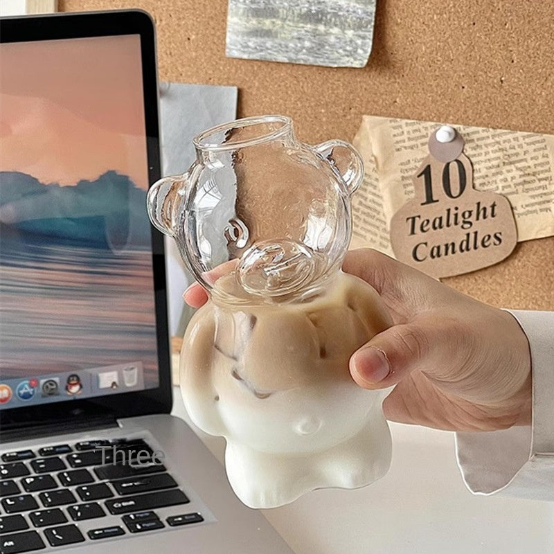 Bear cup coffee cup cartoon glass cup