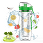 1000ml Free Fruit Infuser Juice Shaker Sports Lemon Water Bottle Tour hiking Portable Climbing Camp Bottles Outdoor Kettle Pro