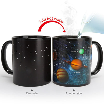 New Design Solar System Magic Mugs Temperature Changing Cup Color Chameleon Mugs Heat Sensitive Cup Coffee Tea Mug Novelty Gift