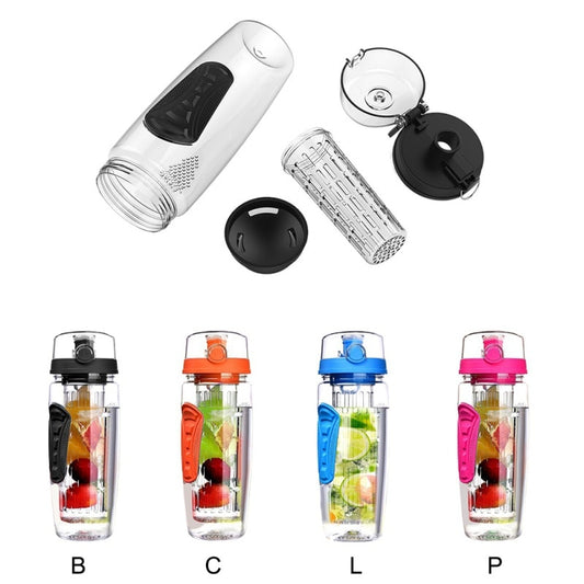 1000ml Free Fruit Infuser Juice Shaker Sports Lemon Water Bottle Tour hiking Portable Climbing Camp Bottles Outdoor Kettle Pro