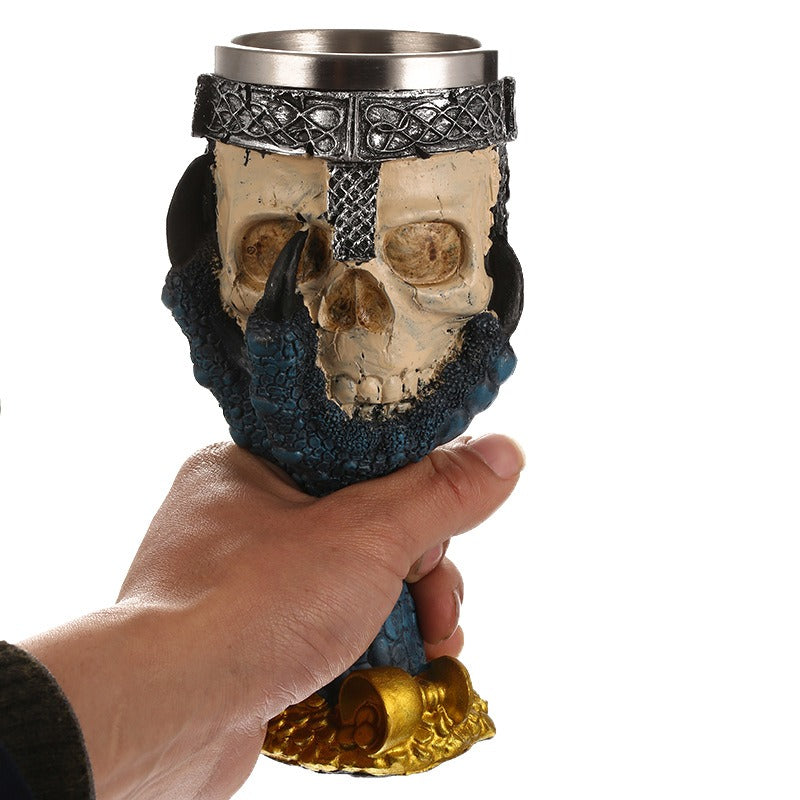 Blue Claw Tall Cup Resin Red Wine Cup Decoration