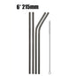 4/8Pcs Reusable Drinking Straw High Quality 304 Stainless Steel Metal Straw with Cleaner Brush For Mugs 20/30oz