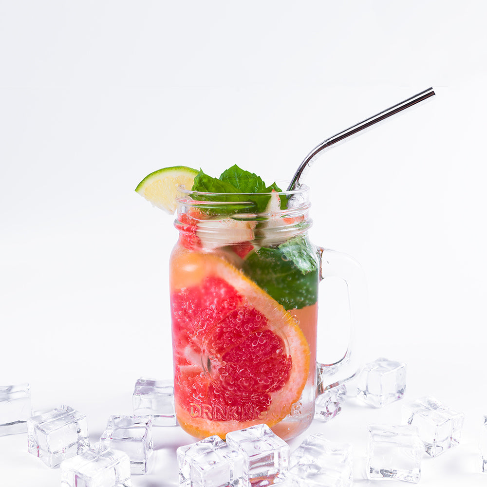 4/8Pcs Reusable Drinking Straw High Quality 304 Stainless Steel Metal Straw with Cleaner Brush For Mugs 20/30oz