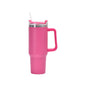 Tumbler With Handle Insulated Tumbler With Lids Straw Stainless Steel Coffee  Cup for Travel