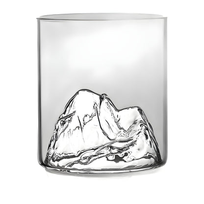 Mountain viewing cup China-Chic style glass transparent household tea cup hot water resistant cup creative Fuji Mountain Tibetan Cup