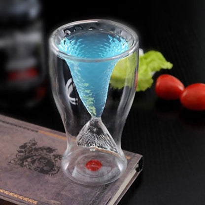 100ml Creative Crystal Mermaid Tail Cup Transparent Glass Fish Tail Practical Creative Wine Cup Heat-resisting Glass Bar Cups