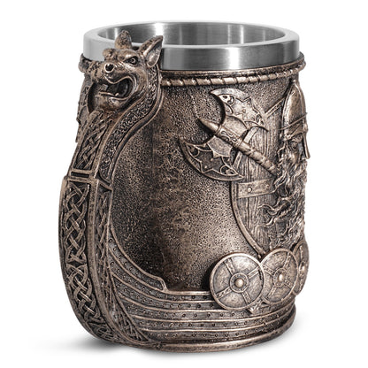 Pirate Beer Cup Large Water Cup Stainless Steel Cup Decoration