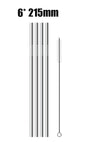 4/8Pcs Reusable Drinking Straw High Quality 304 Stainless Steel Metal Straw with Cleaner Brush For Mugs 20/30oz