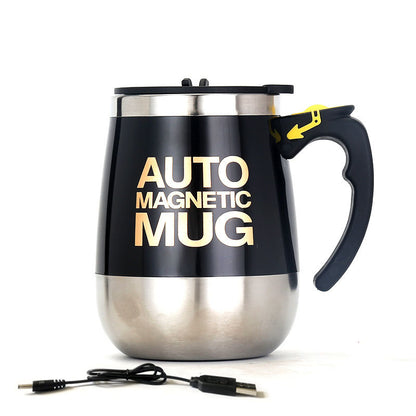 Fully Automatic Stirring Cup USB Charging Lazy Water Cup Portable Magnetized Cup Electric Magnetic Rotating Coffee Cup