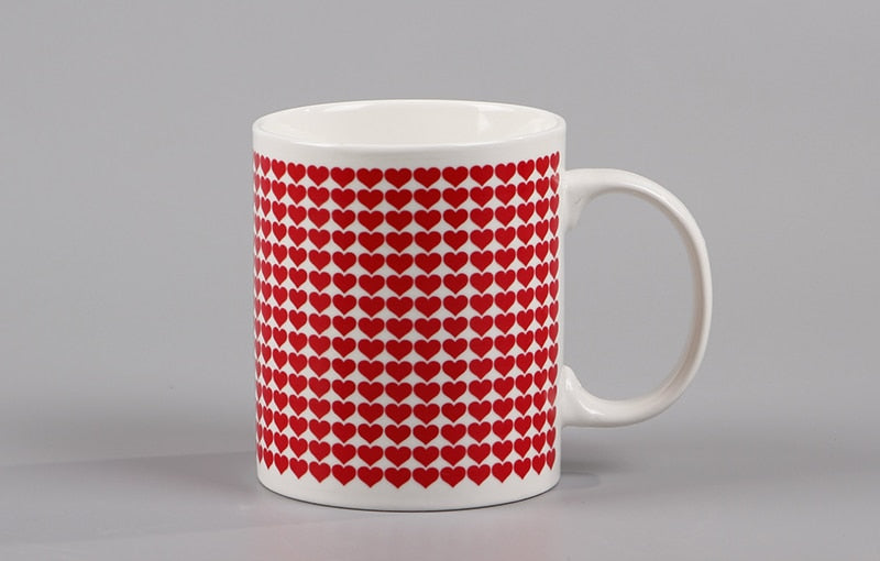 I love You Magic Mugs Temperature Changing Cup Color Changing Chameleon Mugs Heat Sensitive Cup Coffee Tea Milk Mug