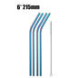 4/8Pcs Reusable Drinking Straw High Quality 304 Stainless Steel Metal Straw with Cleaner Brush For Mugs 20/30oz