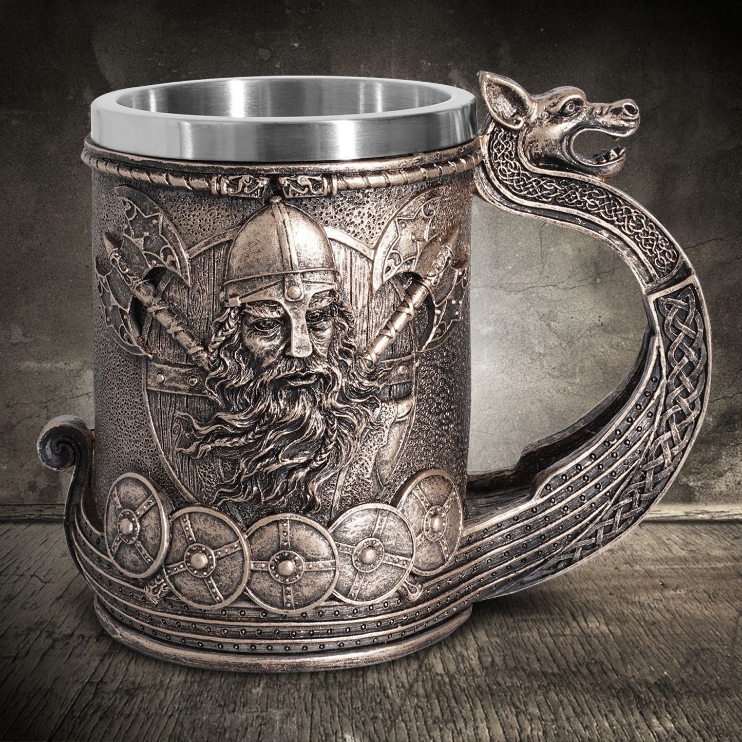 Pirate Beer Cup Large Water Cup Stainless Steel Cup Decoration