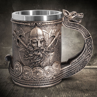 Pirate Beer Cup Large Water Cup Stainless Steel Cup Decoration