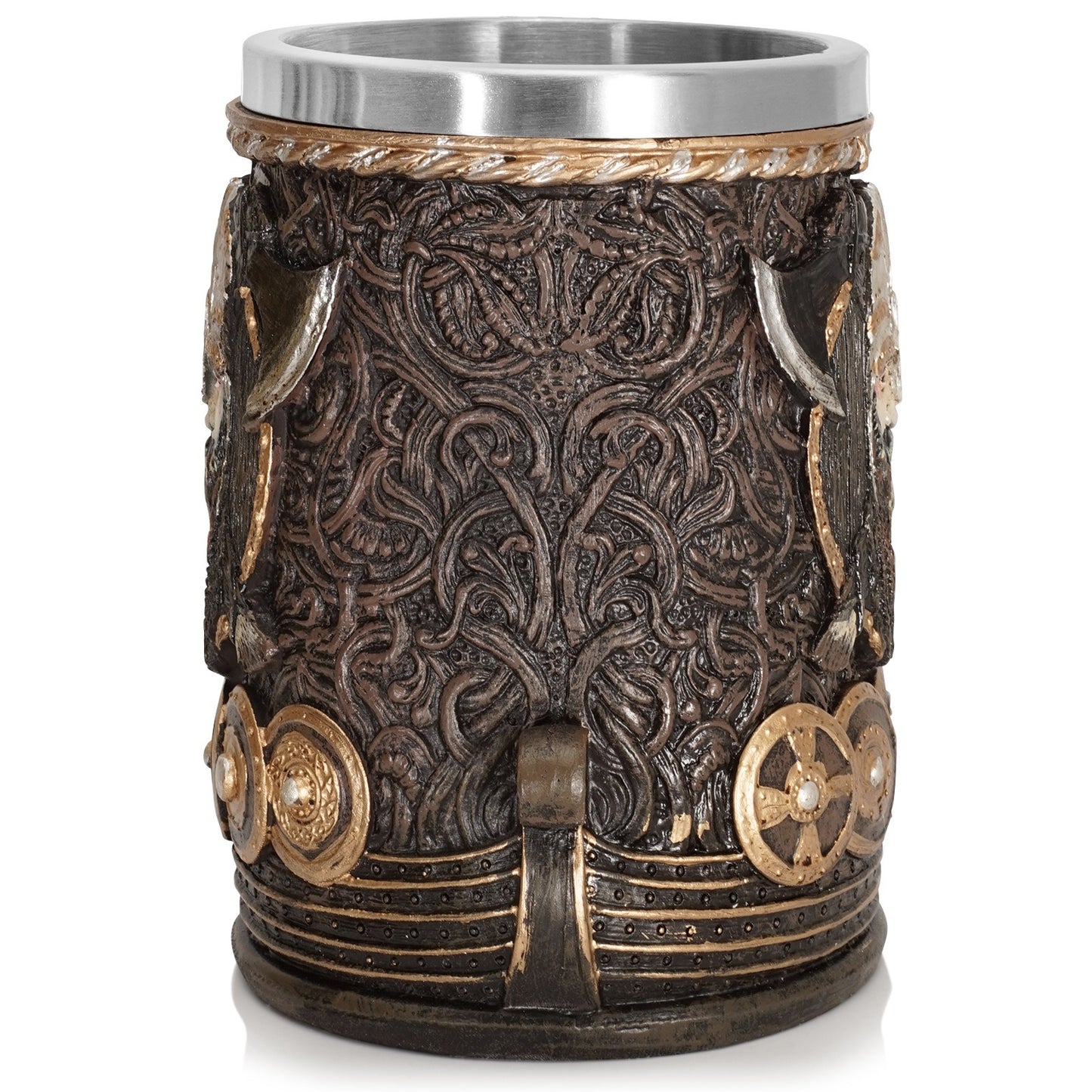 Viking Pirate Beer Cup Large Water Cup Stainless Steel Cup Mark Cup Resin Craft Decoration