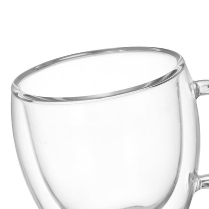 Transparent Drinkware Coffee Cups Tea Set Mugs Beer Drink Office Mug Double Glass Cup