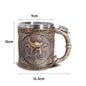 Viking Wine Cup Resin Skull Head Cup
