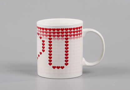 I love You Magic Mugs Temperature Changing Cup Color Changing Chameleon Mugs Heat Sensitive Cup Coffee Tea Milk Mug