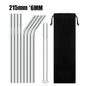 4/8Pcs Reusable Drinking Straw High Quality 304 Stainless Steel Metal Straw with Cleaner Brush For Mugs 20/30oz