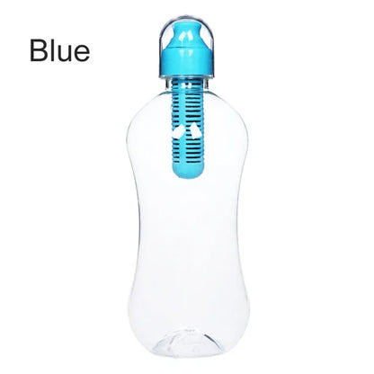 550ML Water Bobble Hydration Filter Bottle Outdoor Portable Filtered Drinking Bottles with Built-In Carbon Filter Carbon