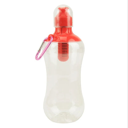 550ML Water Bobble Hydration Filter Bottle Outdoor Portable Filtered Drinking Bottles with Built-In Carbon Filter Carbon