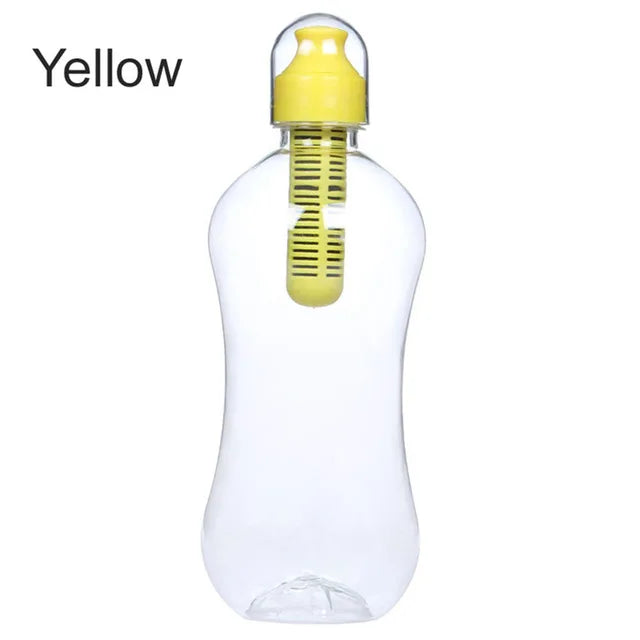 550ML Water Bobble Hydration Filter Bottle Outdoor Portable Filtered Drinking Bottles with Built-In Carbon Filter Carbon