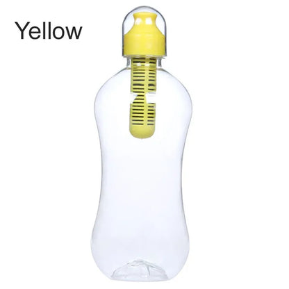 550ML Water Bobble Hydration Filter Bottle Outdoor Portable Filtered Drinking Bottles with Built-In Carbon Filter Carbon