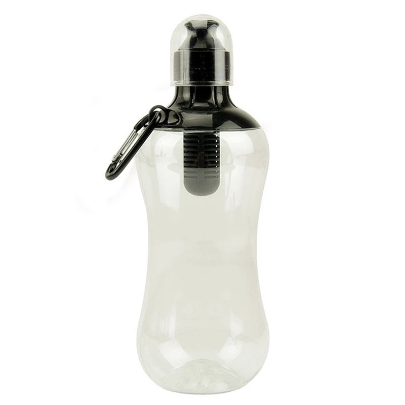 550ML Water Bobble Hydration Filter Bottle Outdoor Portable Filtered Drinking Bottles with Built-In Carbon Filter Carbon