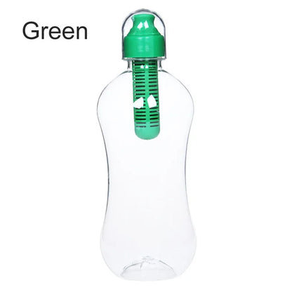 550ML Water Bobble Hydration Filter Bottle Outdoor Portable Filtered Drinking Bottles with Built-In Carbon Filter Carbon
