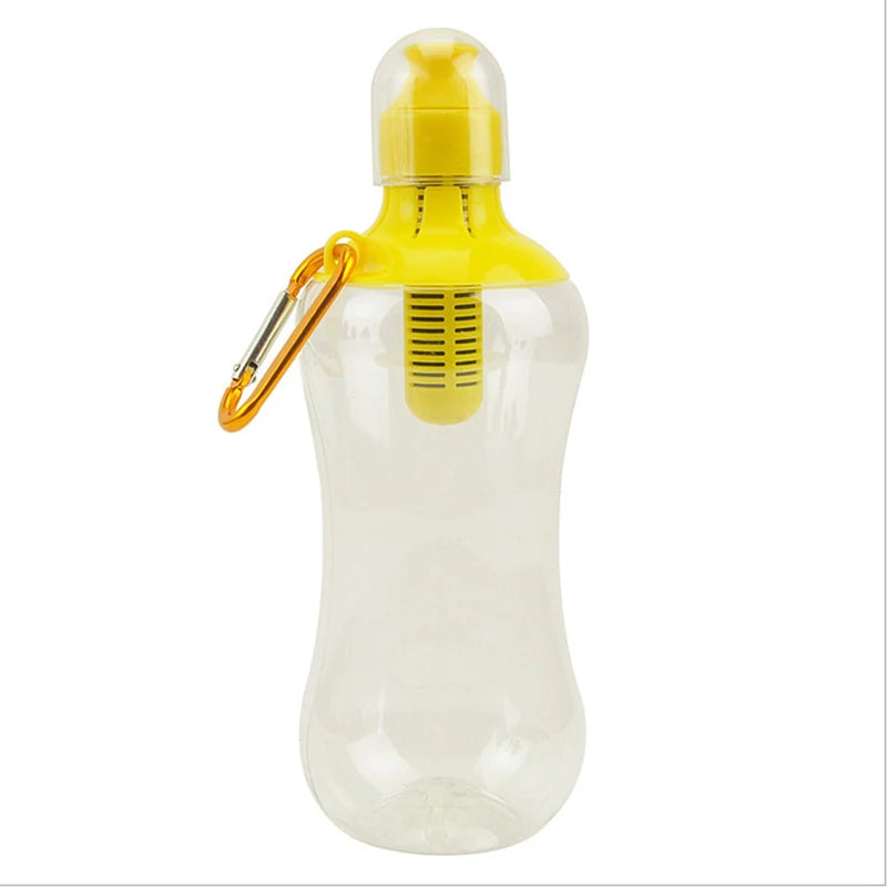 550ML Water Bobble Hydration Filter Bottle Outdoor Portable Filtered Drinking Bottles with Built-In Carbon Filter Carbon