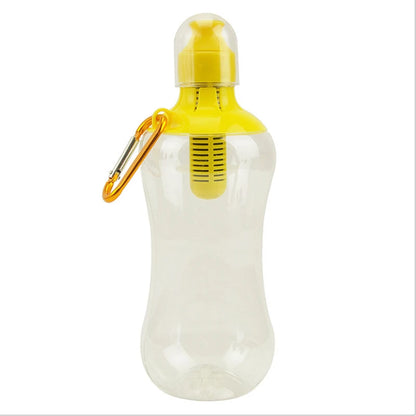 550ML Water Bobble Hydration Filter Bottle Outdoor Portable Filtered Drinking Bottles with Built-In Carbon Filter Carbon
